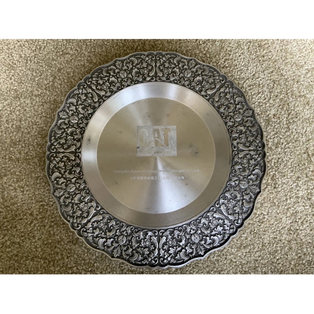 Royal Selangor Pewter Plate - Caterpillar, CAT